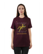 Women's Printed Cotton Half Sleeves Round Neck Regular T-Shirts for Women