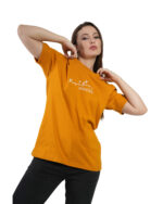 Women's Printed Cotton Half Sleeves Round Neck Regular T-Shirts for Women - Image 3