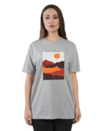 Women's Printed Cotton Half Sleeves Round Neck Regular T-Shirts for Women