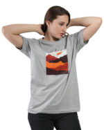 Women's Printed Cotton Half Sleeves Round Neck Regular T-Shirts for Women - Image 3