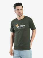 Men's Cotton Printed Round Neck Half Sleeves Regular Fit T-Shirts for Men - Image 6