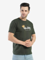 Men's Cotton Printed Round Neck Half Sleeves Regular Fit T-Shirts for Men - Image 5