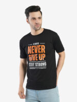 Men's Cotton Printed Round Neck Half Sleeves Regular Fit T-Shirts for Men - Image 7