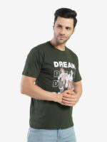 Men's Cotton Printed Round Neck Half Sleeves Regular Fit T-Shirts for Men - Image 6