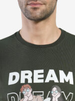 Men's Cotton Printed Round Neck Half Sleeves Regular Fit T-Shirts for Men - Image 5