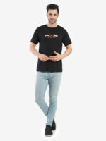 Men's Cotton Printed Round Neck Half Sleeves Regular Fit T-Shirts for Men - Image 2