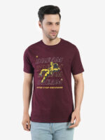 Men's Cotton Printed Round Neck Half Sleeves Regular Fit T-Shirts for Men