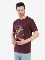 Men's Cotton Printed Round Neck Half Sleeves Regular Fit T-Shirts for Men - Image 7