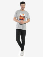 Men's Cotton Printed Round Neck Half Sleeves Regular Fit T-Shirts for Men - Image 2