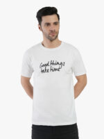 Men's Cotton Printed Round Neck Half Sleeves Regular Fit T-Shirts for Men