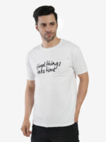 Men's Cotton Printed Round Neck Half Sleeves Regular Fit T-Shirts for Men - Image 7