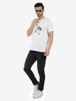 Men's Cotton Printed Round Neck Half Sleeves Regular Fit T-Shirts for Men - Image 2