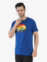 Men's Cotton Printed Round Neck Half Sleeves Regular Fit T-Shirts for Men - Image 6