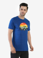 Men's Cotton Printed Round Neck Half Sleeves Regular Fit T-Shirts for Men - Image 5