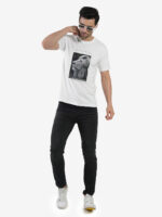 Men's Cotton Printed Round Neck Half Sleeves Regular Fit T-Shirts for Men - Image 3
