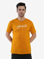 Men's Cotton Printed Round Neck Half Sleeves Regular Fit T-Shirts for Men