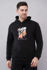 Men's Cotton Fleece Hooded Neckk Full Sleeve Hoodies - Image 4