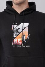 Men's Cotton Fleece Hooded Neckk Full Sleeve Hoodies - Image 5