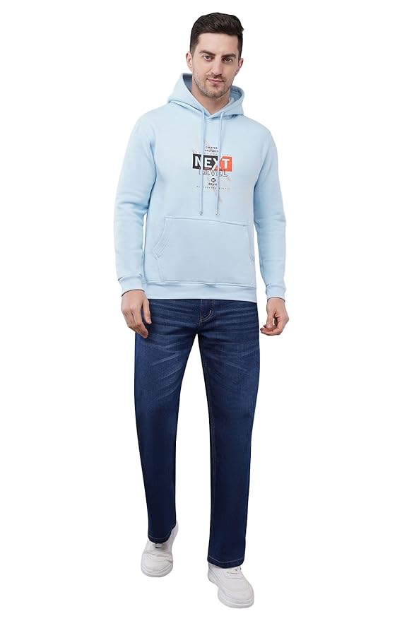 Men's Cotton Fleece Hooded Neckk Full Sleeve Hoodies-2 Men's Cotton Fleece Hooded Neckk Full Sleeve Hoodies - Image 1