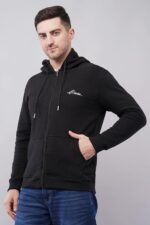 Men's Cotton Fleece Hooded Neckk Full Sleeve Jacket - Image 5