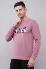 Men's Cotton Fleece Round Neck Full Sleeve Sweatshirt Front Print - Image 5