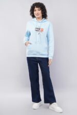 Women's Cotton Fleece Hooded Neck Full Sleeve Hoodies - Image 2