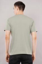 Dusty Olive Oversized Printed T-Shirt for Men - Image 7