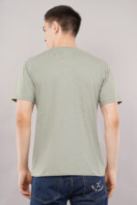 Men's Premium Dusky Olive Cotton Plain Crew Neck T-Shirt
